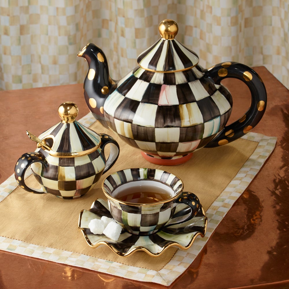 Check Ceramic Teapot mackenzie-childs Panama imagen 1