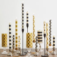 Check Dinner Candles, Set of 2
