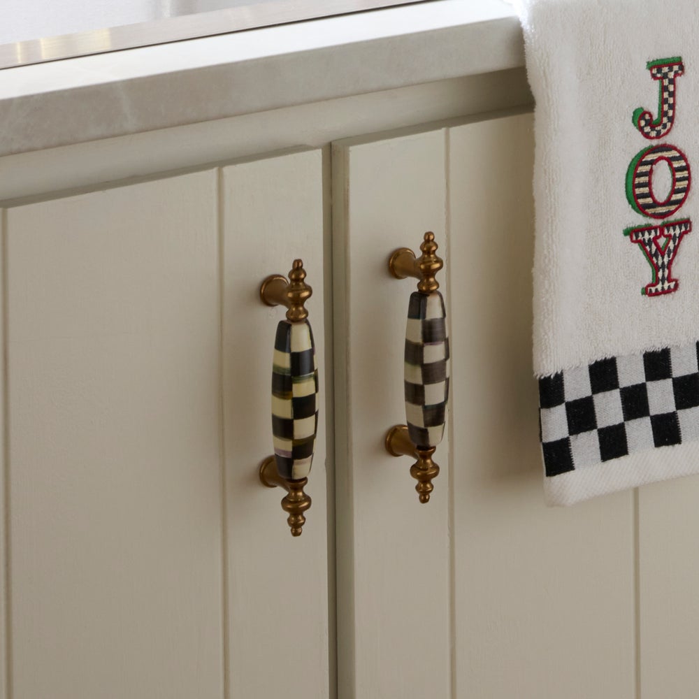 Check Drawer Pull mackenzie-childs Panama imagen 1 Check Drawer Pull mackenzie-childs Panama imagen 1