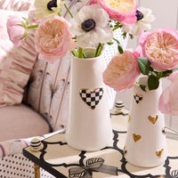 Check Heart Vase