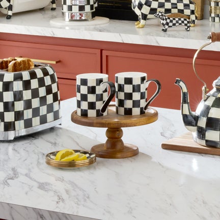 Check Stoneware Mug