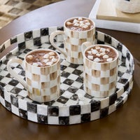 Check Stoneware Mug