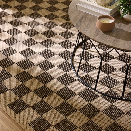 Checked Indoor/Outdoor Rug