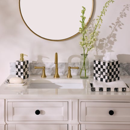 Courtly Check Capiz Bath Collection