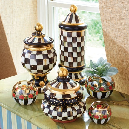 Courtly Check Ceramic Canister