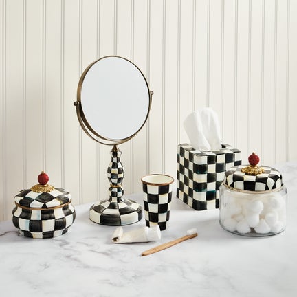 Courtly Check Enamel Bath Collection
