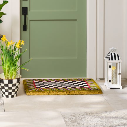 Courtly Check Entrance Mat