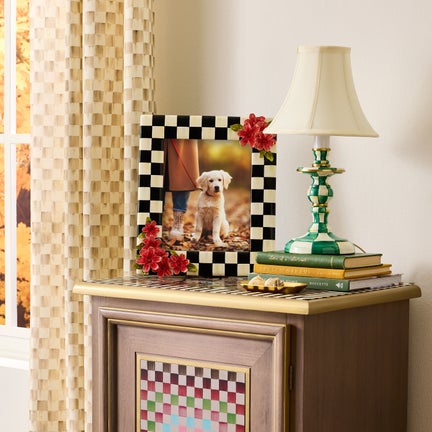 Courtly Check Floral Frame