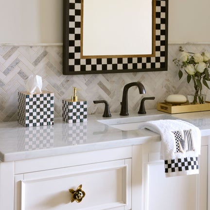 Courtly Check Lacquer Bath Collection