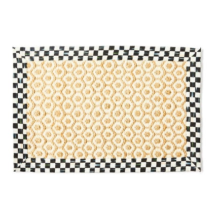 Courtly Check Natural Honeycomb Rug