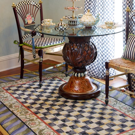 Courtly Check Purple & Green Rug