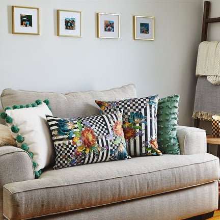 Courtly Flower Market Pillow
