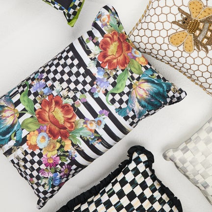 Courtly Flower Market Pillow