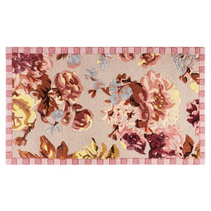 Dusty Rose Floral Rug