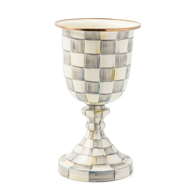 Enamel Pedestal Vase image number 1