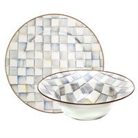 Enamel Serving Platter & Bowl Set
