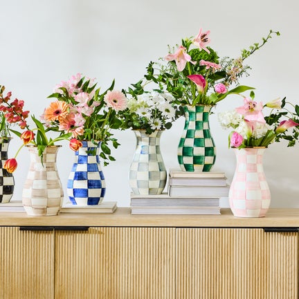 Enamel Tall Vase
