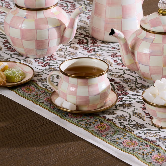 Enamel Teacup & Saucer image number 0