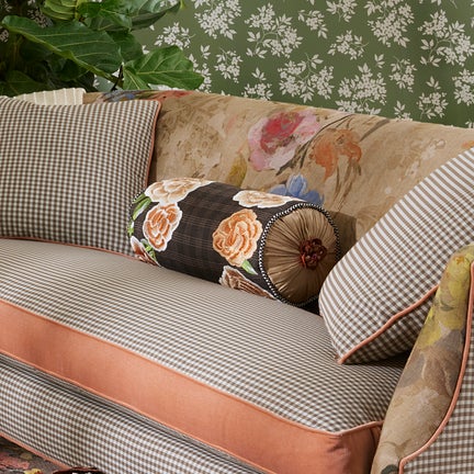 Field Study Embroidered Floral Pillow
