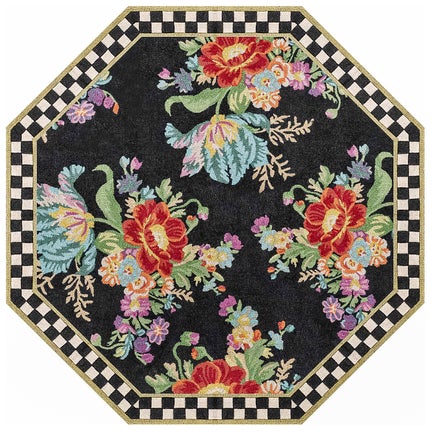 Flower Market Washable Rug