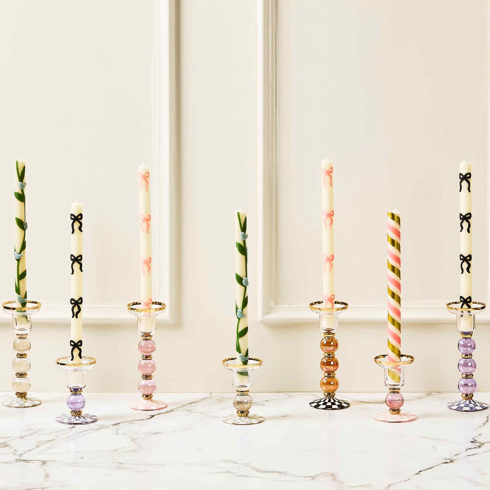 Check Glass Candlestick mackenzie-childs Panama imagen 1