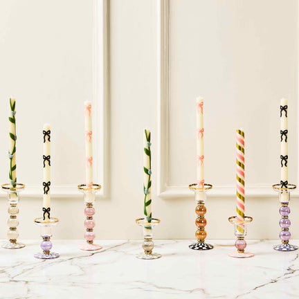 Check Glass Candlestick