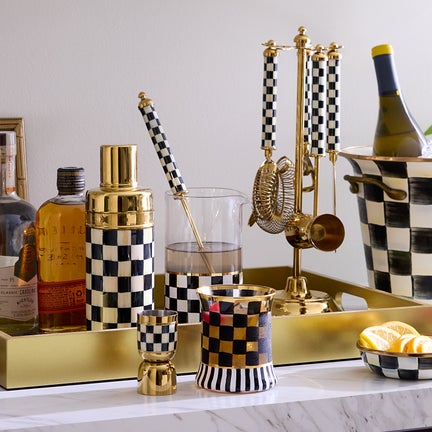 Gold Courtly Check 3260 Barware