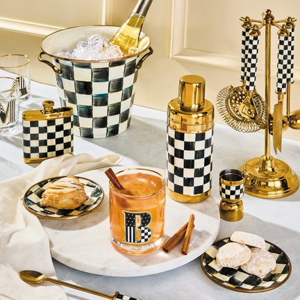 Gold Courtly Check 3260 Barware