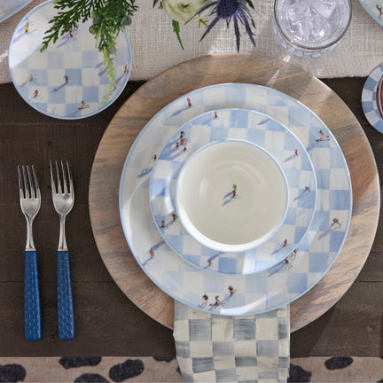 Gray Malin Ski Holiday Dinnerware, Set of 4