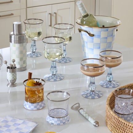 Gray Malin Ski Holiday Glassware