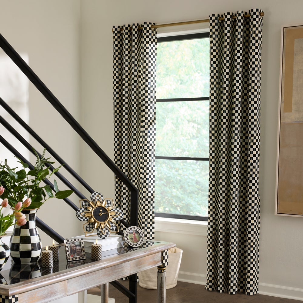 Grommet Top Curtain Panel mackenzie-childs Panama imagen 1 Grommet Top Curtain Panel mackenzie-childs Panama imagen 1