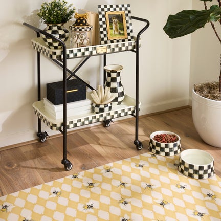 Honeycomb with Bees Floor Mat