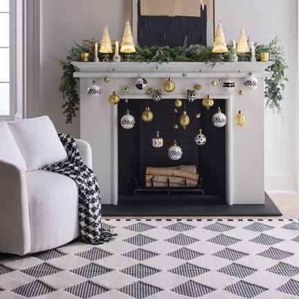 Houndstooth Check Diamond Rug