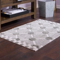 Lattice & Dot Bath Rug
