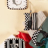 Monogram Beaded Ornament