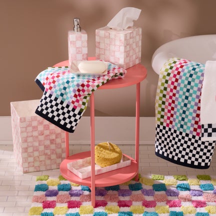Rosy Check Capiz Bath Collection
