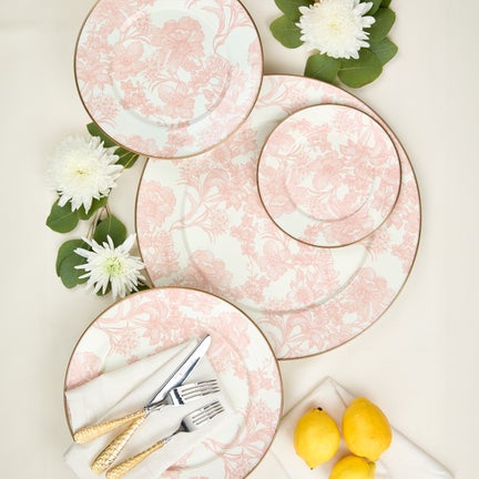 Rosy English Garden Enamel Dinnerware