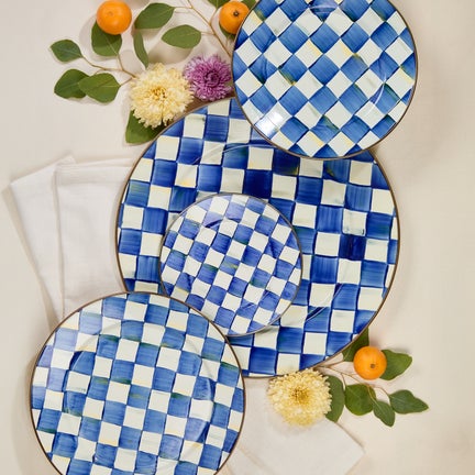 Royal Check Enamel Dinnerware
