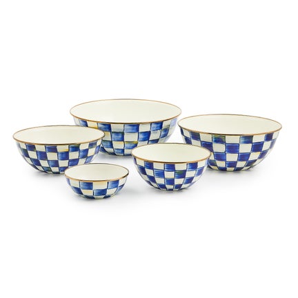 Royal Check Enamel Everyday Bowl