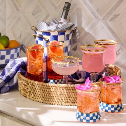 Royal Check Glassware