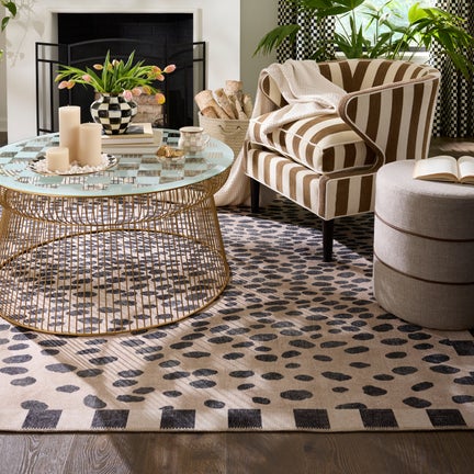 Snow Leopard Washable Rug