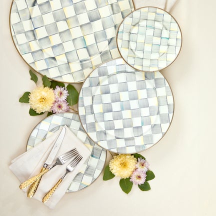 Sterling Check Enamel Dinnerware