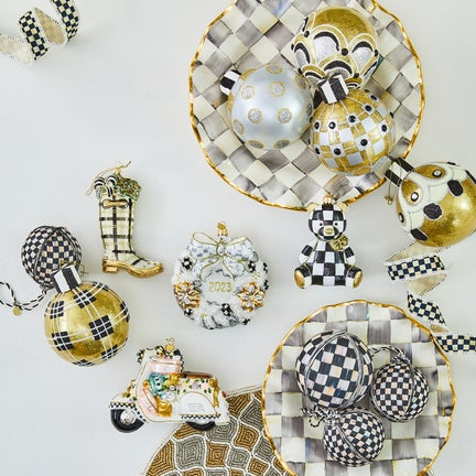 Sterling Check Fluted Ceramic Dinnerware