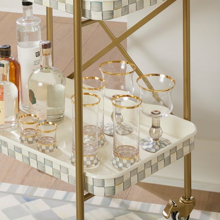 Sterling Check Glassware