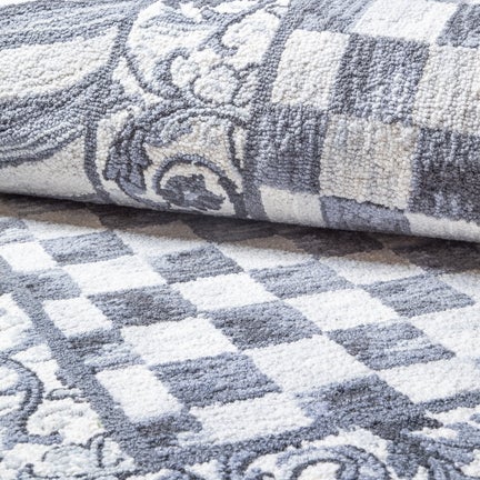 Sterling Check Rug