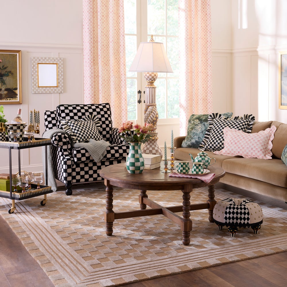 Tonal Check Rug mackenzie-childs Panama imagen 1
