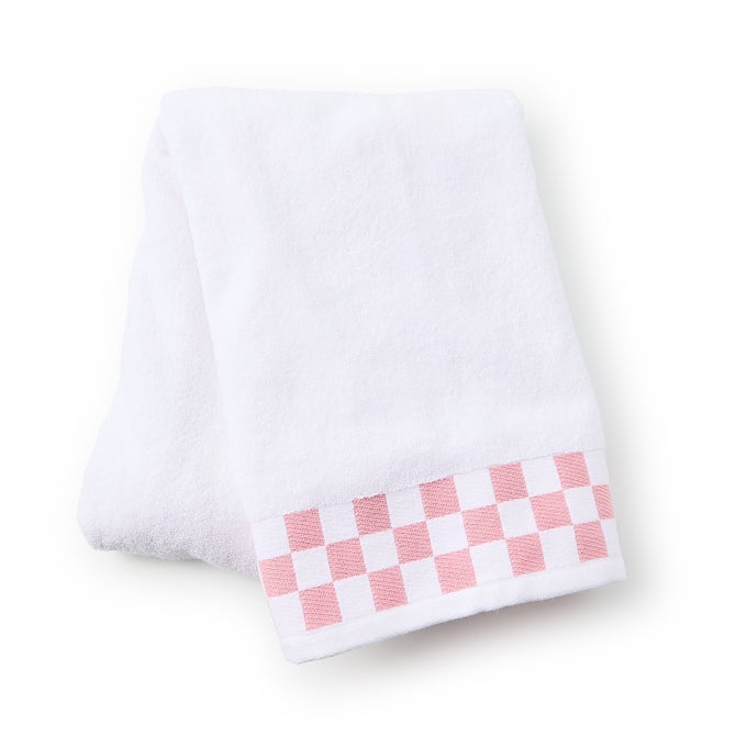 Towel with Check Border image number 1