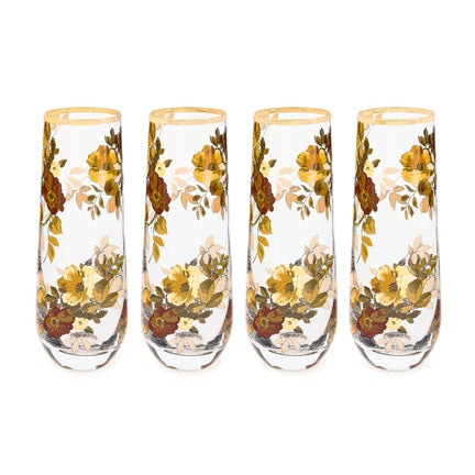 Wild Rose Glassware, Set of 4