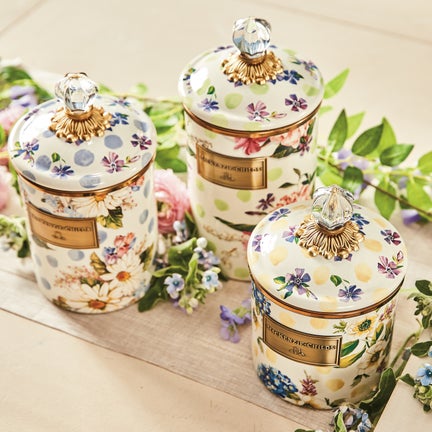 Wildflowers Enamel Canisters