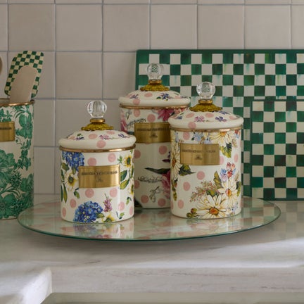 Wildflowers Pink Canisters